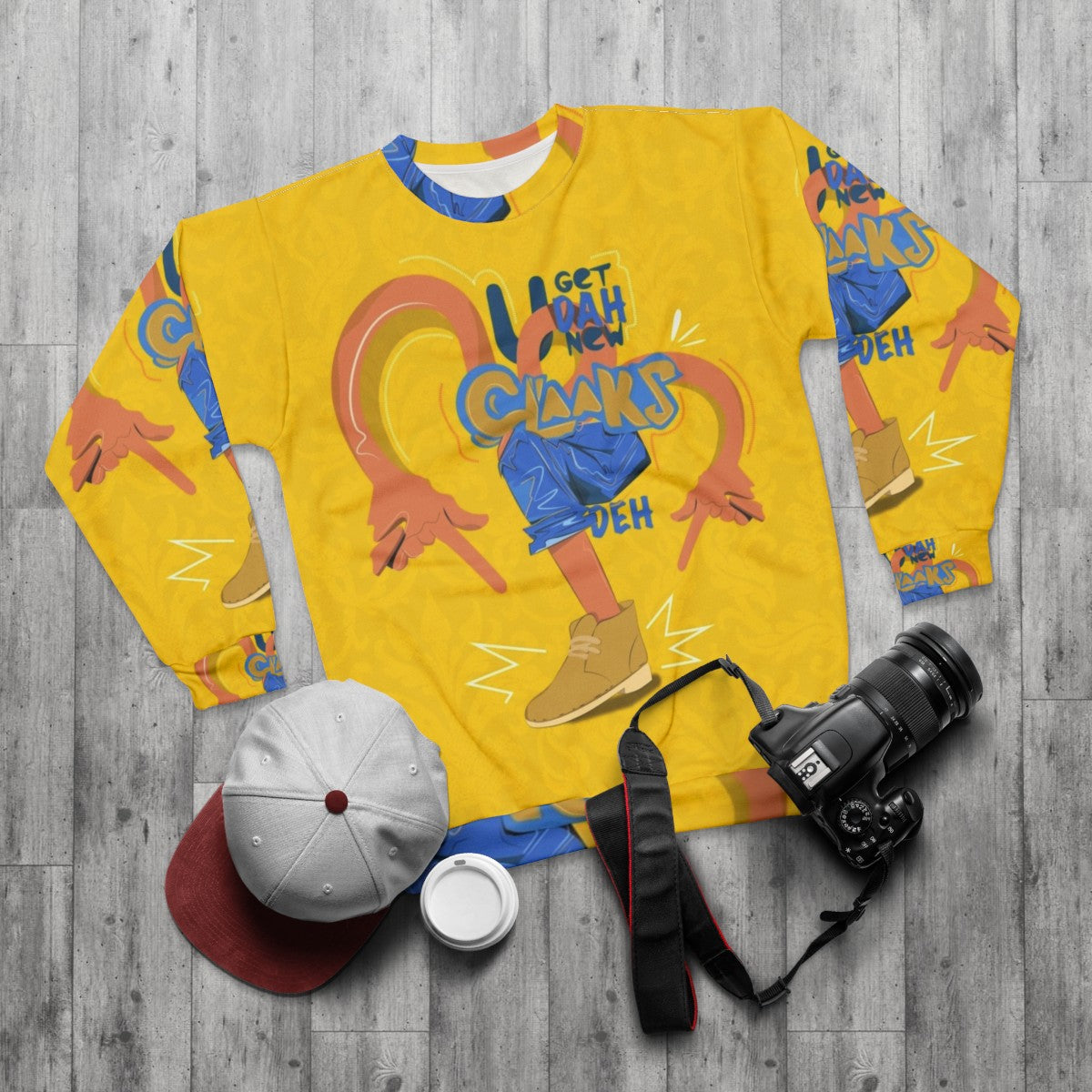 Clarks Jamaican Dancehall Sweatshirt - flat lay