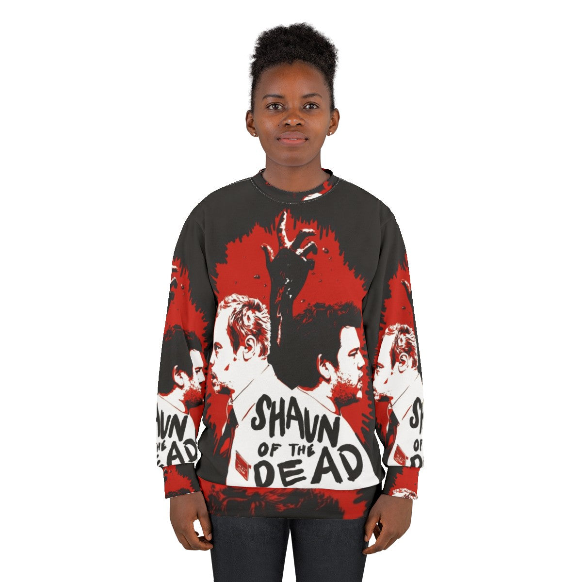 Shaun of the Dead Sweatshirt featuring movie poster design - women