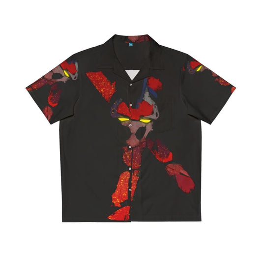 Weltall mecha-inspired Hawaiian shirt for retro gaming fans