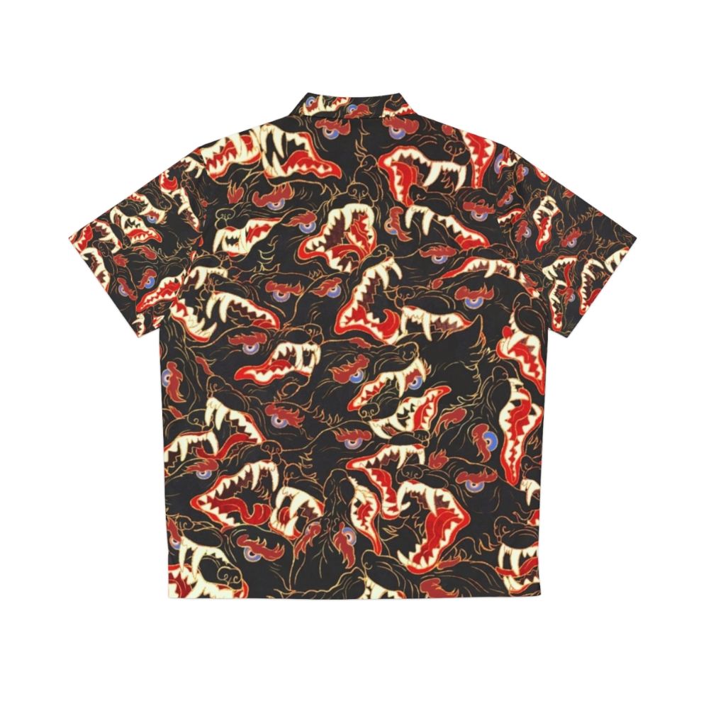 Ahamkara Tibetan Wolf Hawaiian Shirt - Back