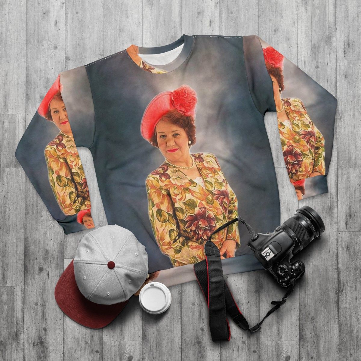 Hyacinth Bucket Keeping Up Appearances Sweatshirt - flat lay