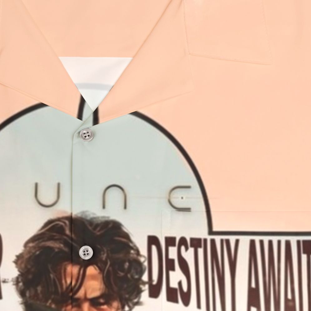 Dune 2020 Paul Atreides Hawaiian Shirt with Arrakis and quote - Detail