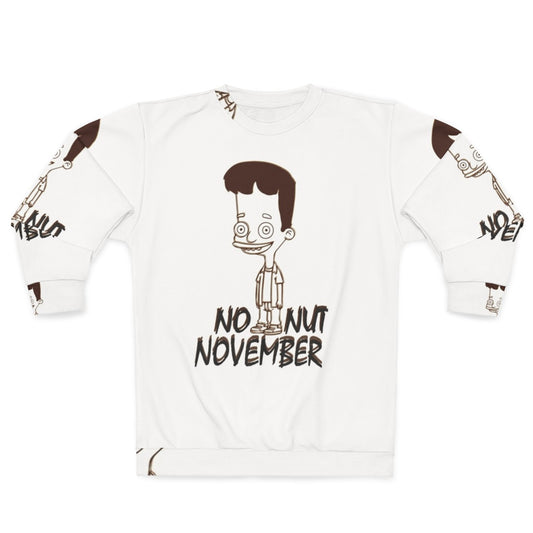 No Nut November Sweatshirt featuring the Hormone Monster from Big Mouth on Netflix