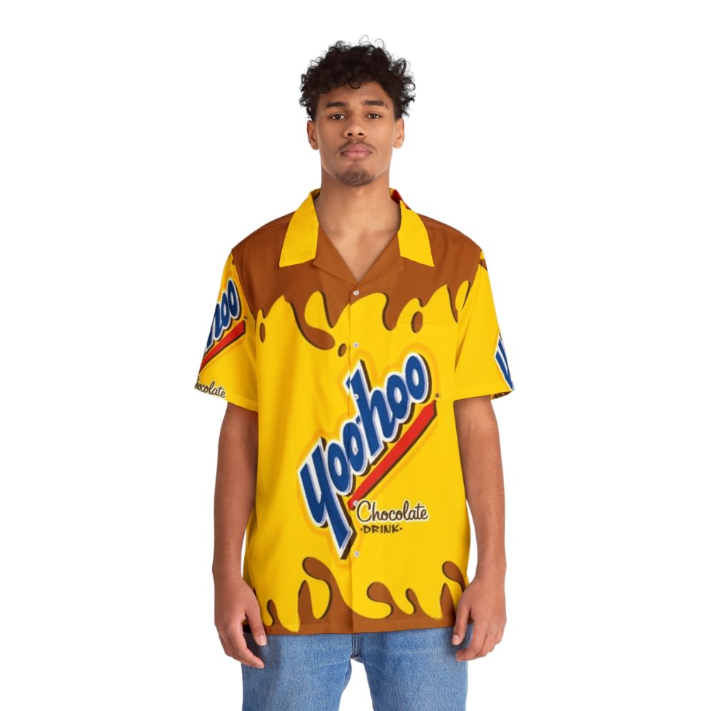 Yoohoo Chocolate Milk Hawaiian Shirt - People Front