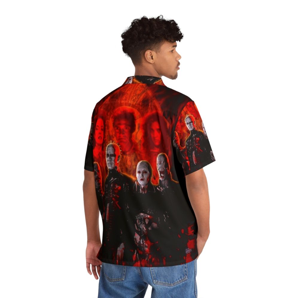 Cenobites Pinhead Hawaiian Shirt - Horror Movie Themed - People Back