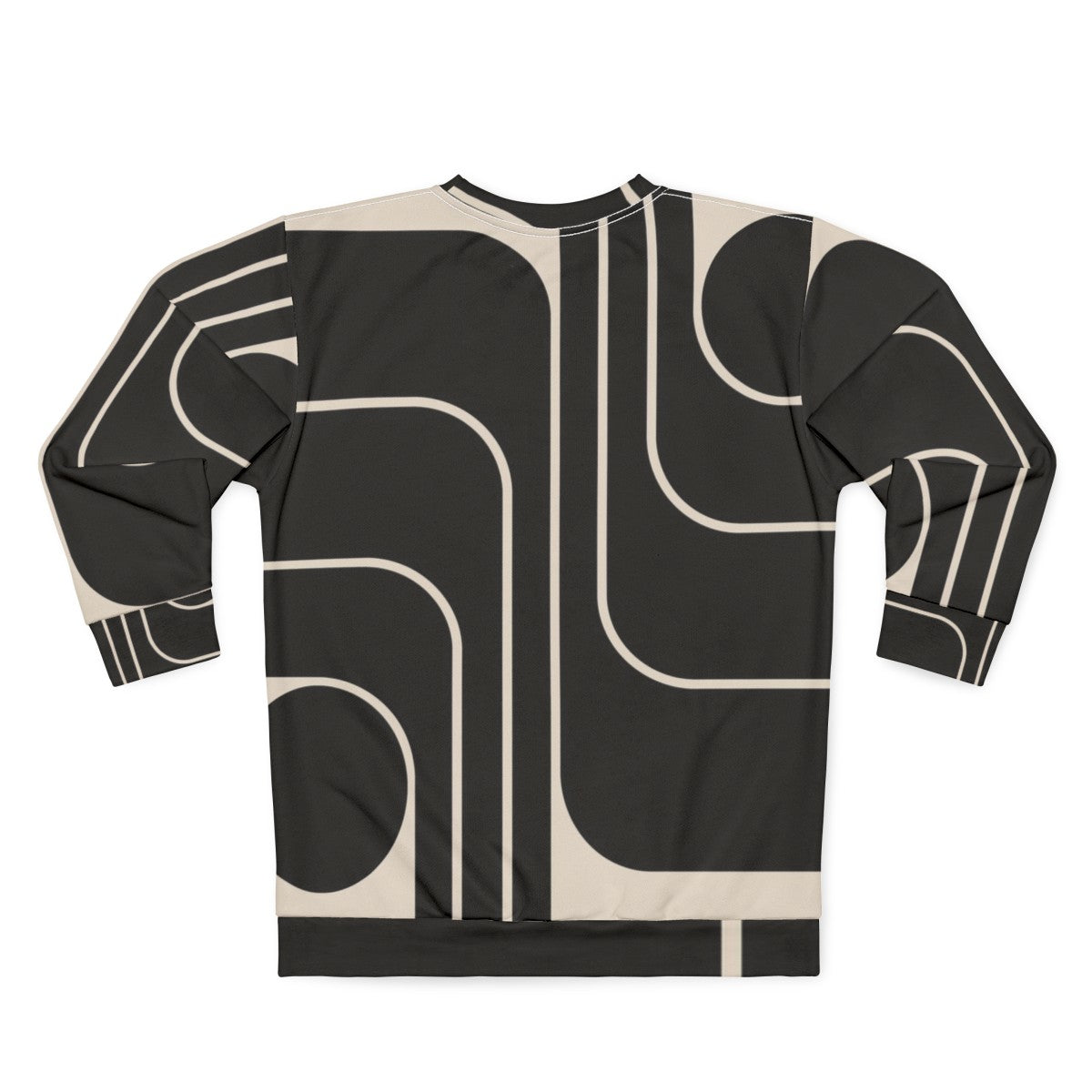 Retro geometric design 653 sweatshirt - Back