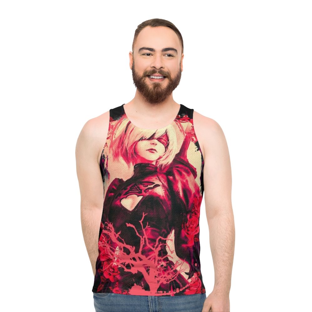 2B Nier Automata Anime Girl Unisex Tank Top - men