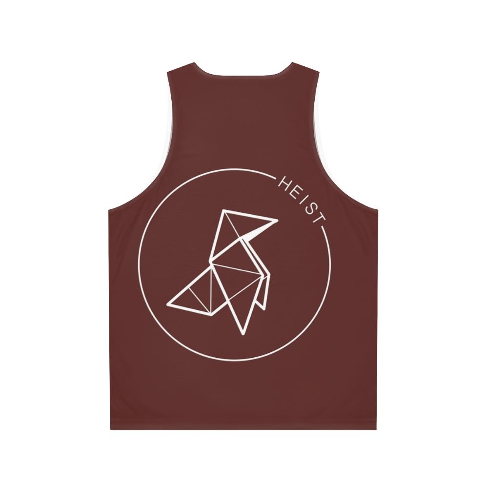 Money Heist Origami Crane Unisex Tank Top - Back