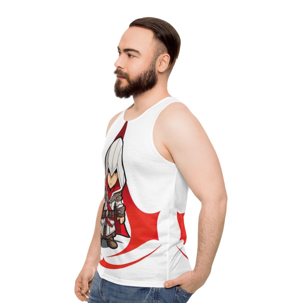 Assassin's Creed Chibi Unisex Tank Top - men side