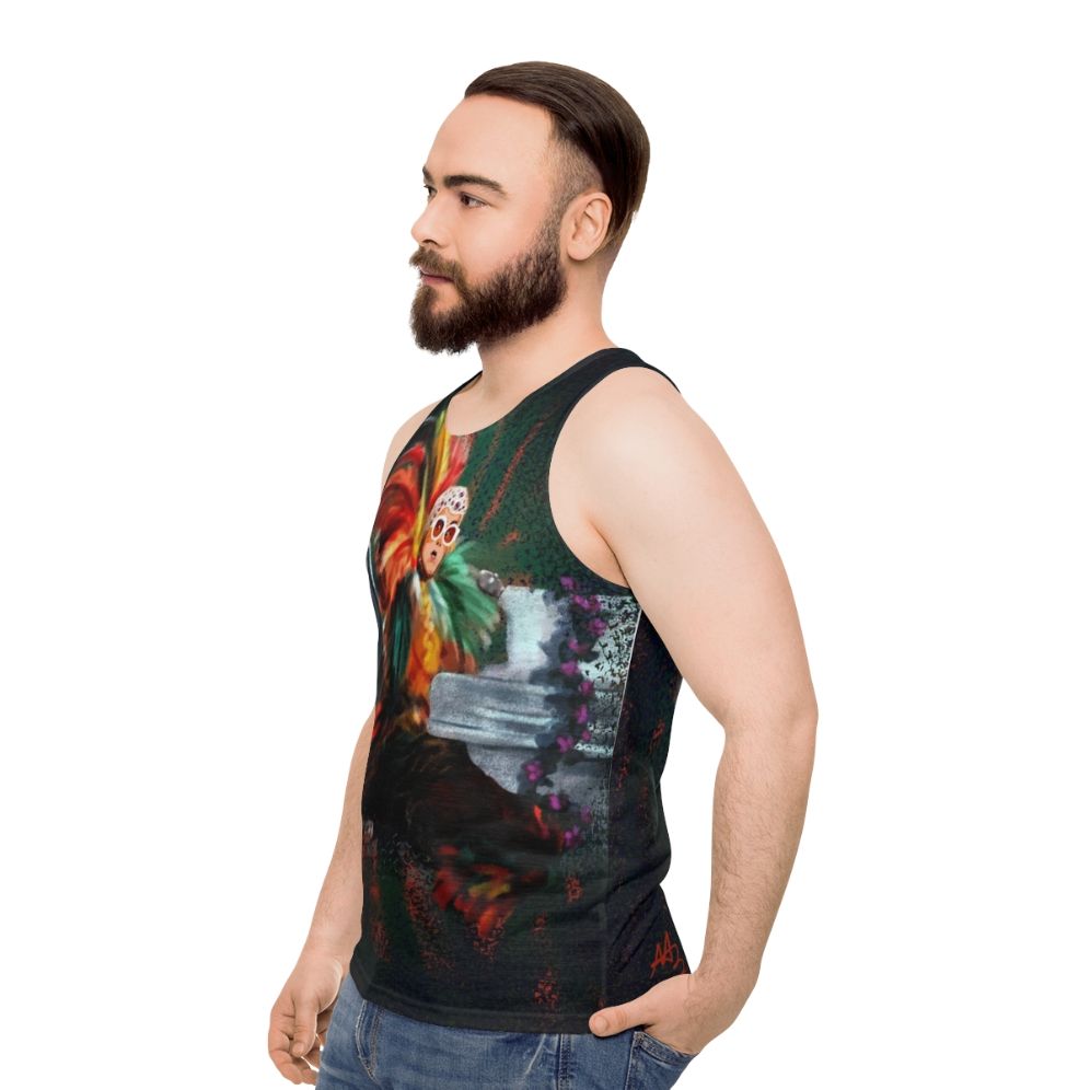 Elton John Unisex 70s Glam Rock Tank Top - men side