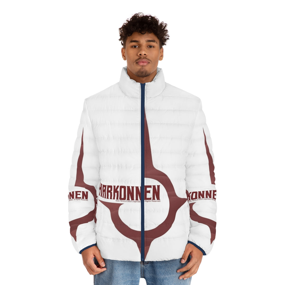 Scarlet House Harkonnen Dune 2020 Puffer Jacket featuring a bold and stylish design - men front