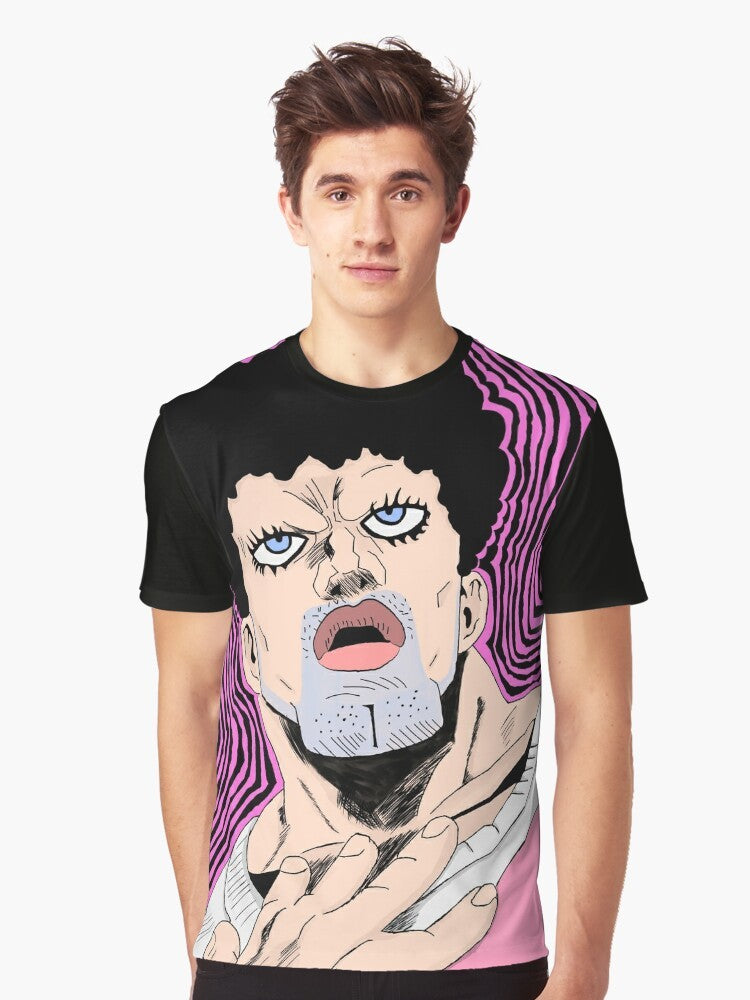 Puri Puri Prisoner from One Punch Man anime graphic t-shirt design - Men