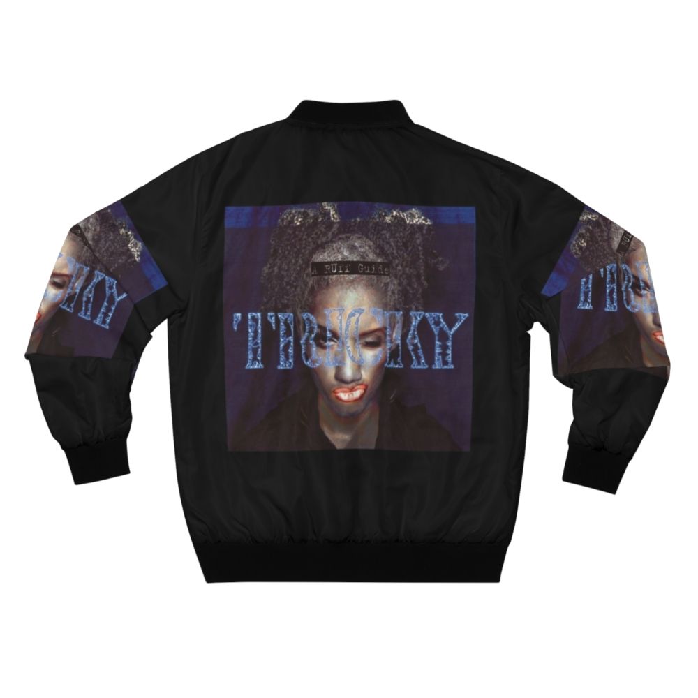 Tricky's 'A Ruff Guide' inspired bomber jacket with a stylish and edgy design - Back