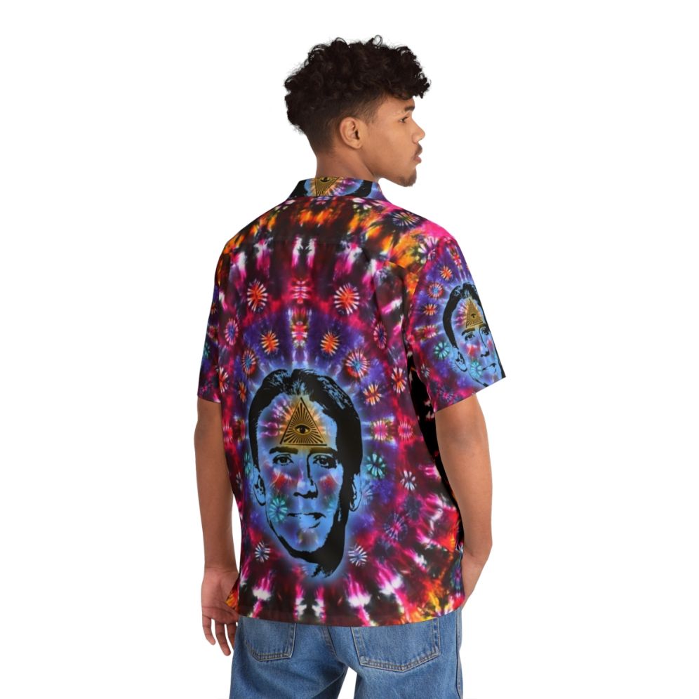 Nicolas Cage Tie Dye Hawaiian Shirt - People Back