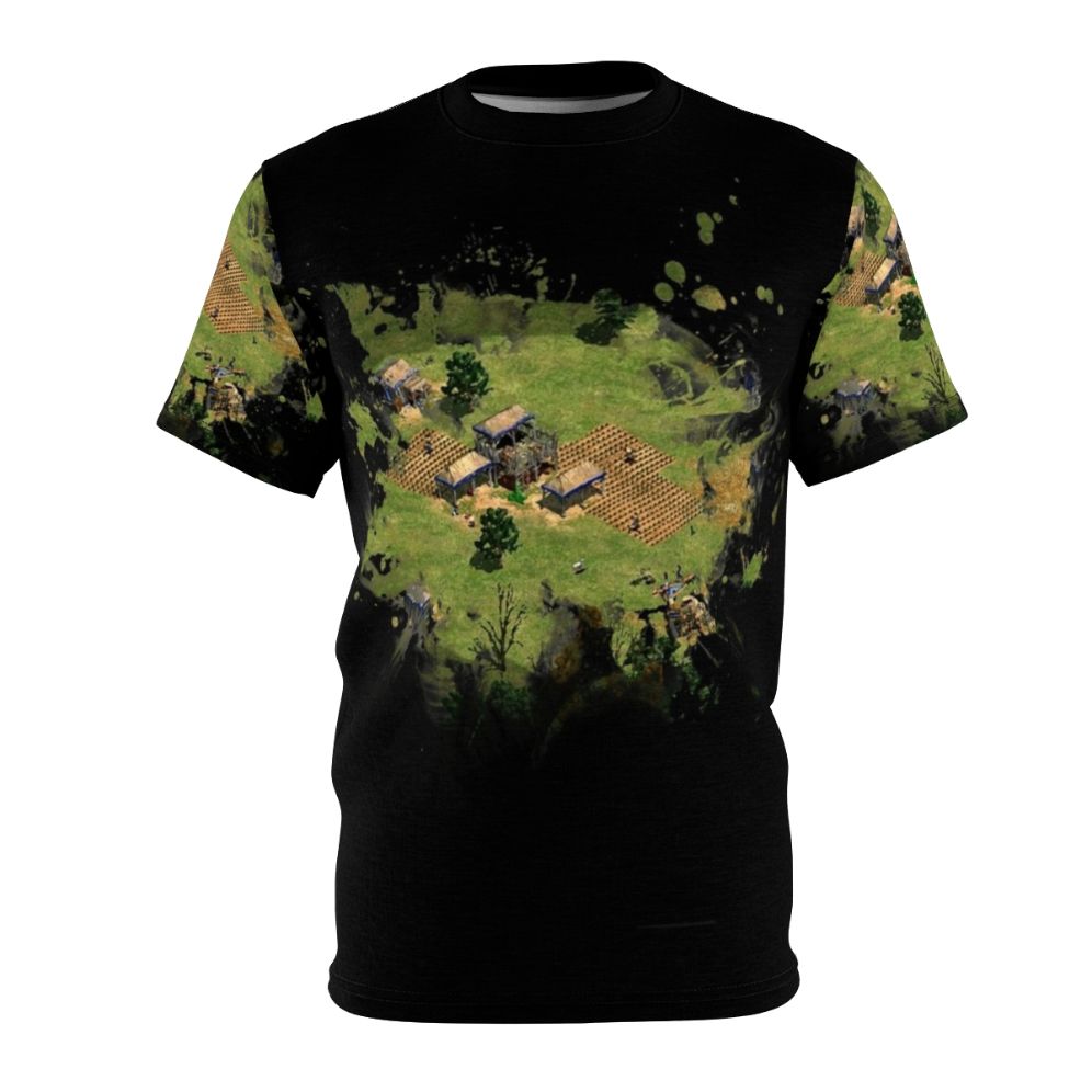 Vintage-style Age of Empires graphic t-shirt with a retro gaming design