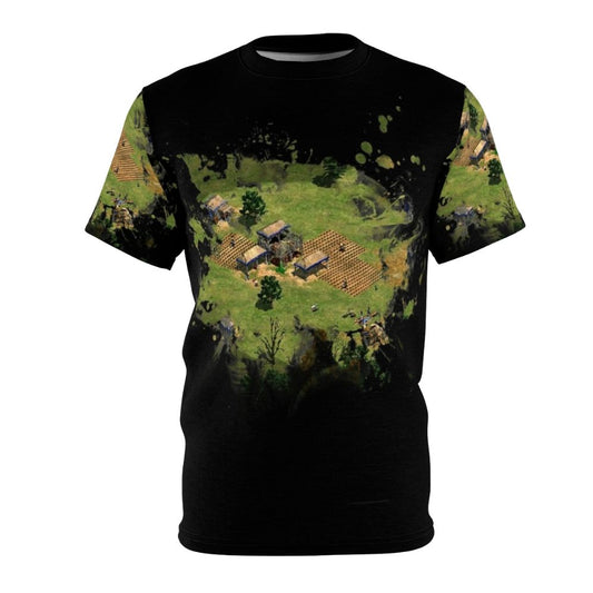 Vintage-style Age of Empires graphic t-shirt with a retro gaming design