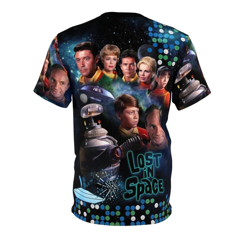 Stylish t-shirt featuring a lost in space, sci-fi inspired design - Back