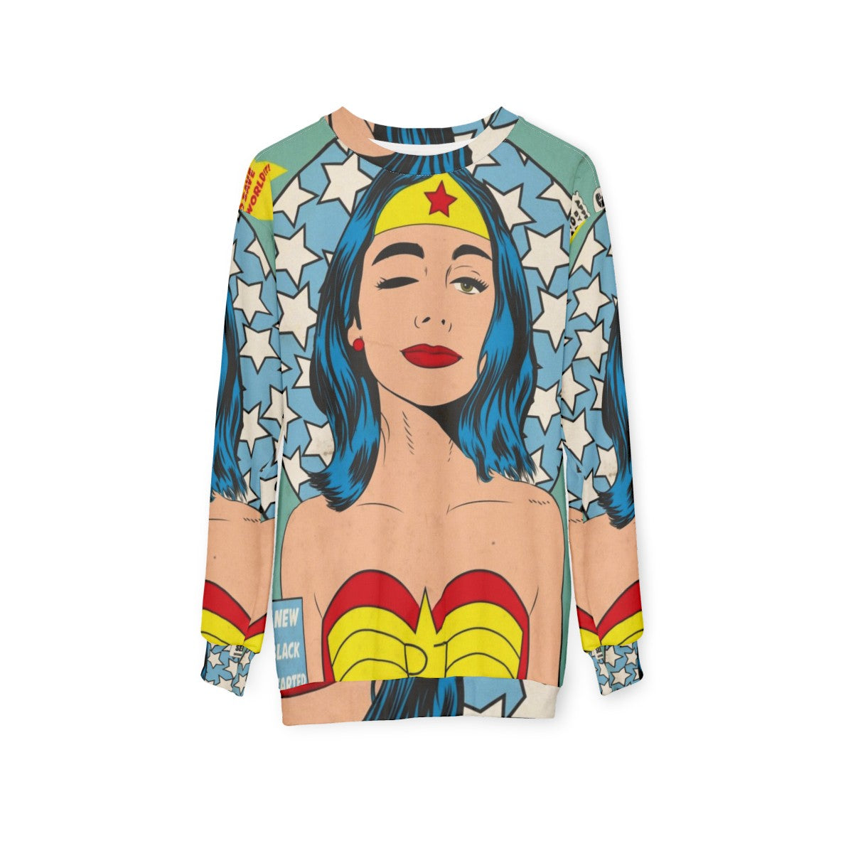 Yuri G's PJ Harvey Superhero Sweatshirt - hanging