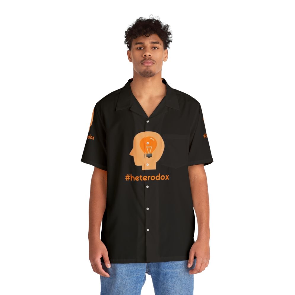 Heterodox Hawaiian Shirt with Political and Philosophical Graphic - People Front