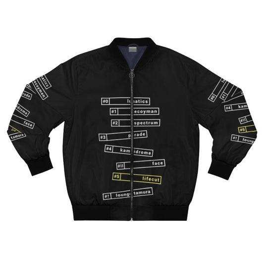 Stylish men's bomber jacket featuring the NMH1: 105 - GHM No.06 design