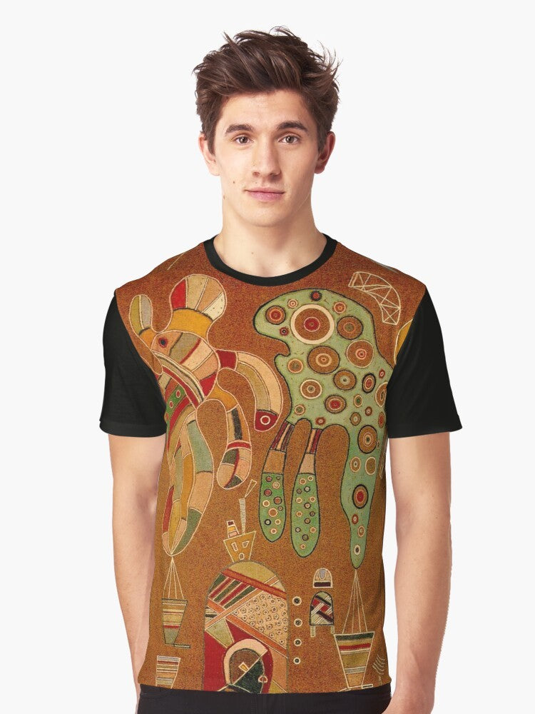 Wassily Kandinsky inspired abstract art graphic t-shirt - Men