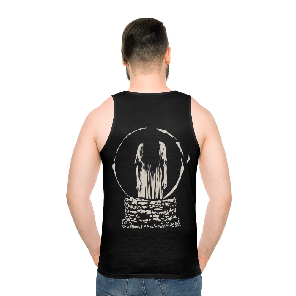 Unisex 'The Ring' horror-themed tank top - men back