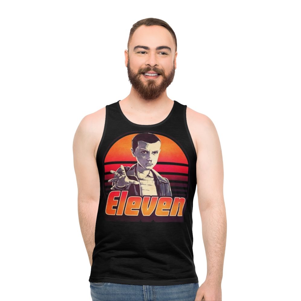 Stranger Things Eleven Unisex Retro Tank Top - men