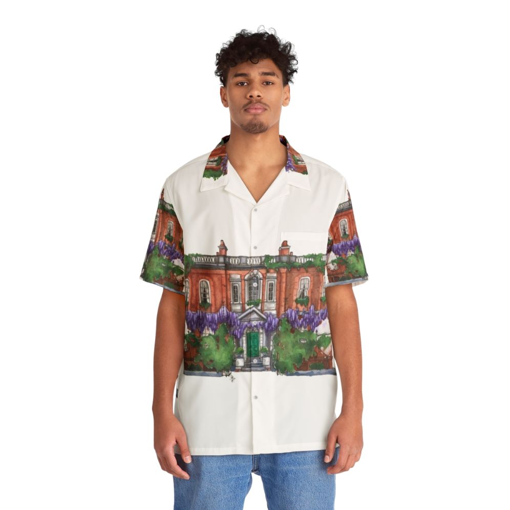 Bridgerton Residence Hawaiian Shirt with Watercolor Bridgerton Art - People Front