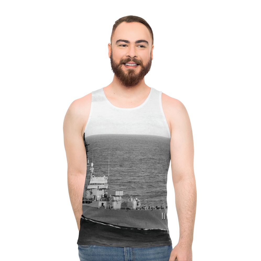 Navy USN USS Mahan DLG-11 Unisex Tank Top - men