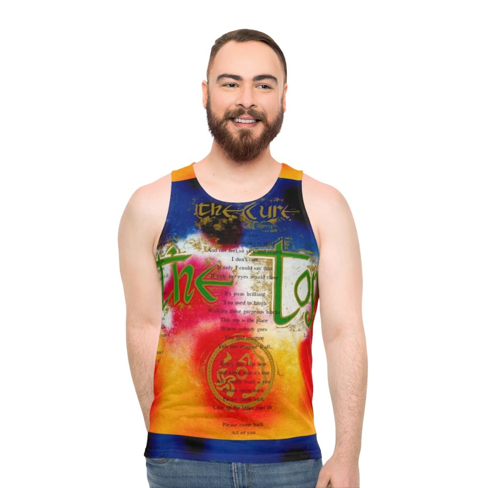 Retro unisex tank top with The Top Please Come Back graphic - men