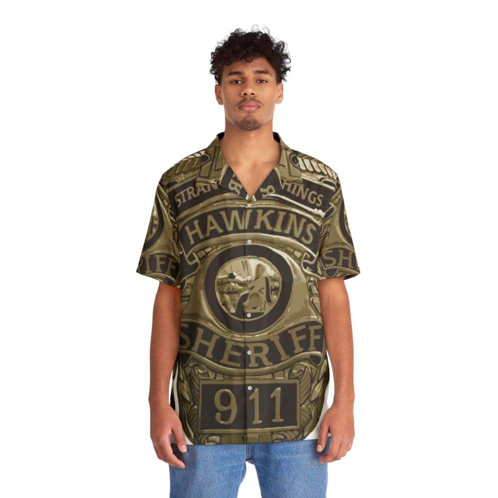 Stranger Things Hopper Hawaiian Shirt - People Front