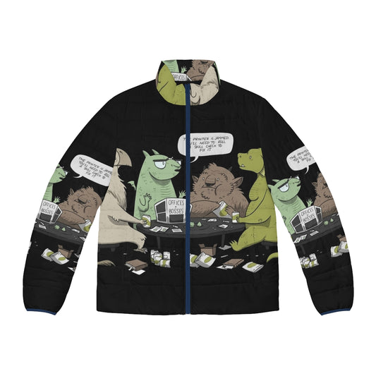 Monsters of Rock Vol III Puffer Jacket with Halloween Nostalgia Mashup