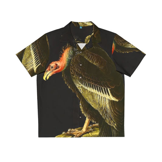 California Condor Hawaiian Shirt with Mystical, Gothic, and Tattoo Style Design