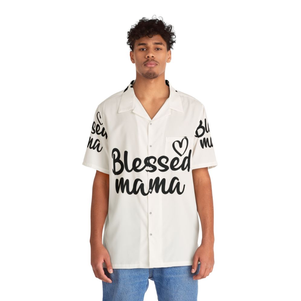 Blessed Mama Hawaiian Shirt for Mother's Day - People Front