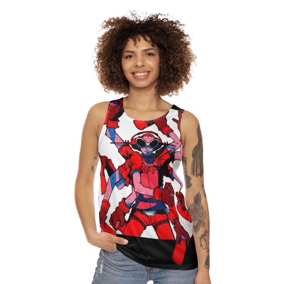 Unisex jet set radio inspired tank top - women