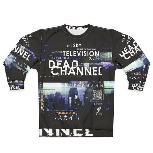 Dead Channel Cyberpunk Sweatshirt with Sci-Fi and Tech Inspired Design