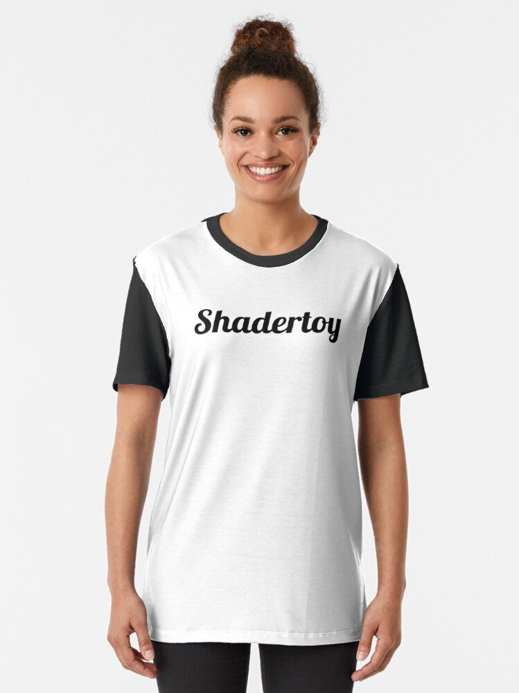 Shadertoy 'vec3 col=(1.0,1.0,1.0);' graphic t-shirt for computer programmers and coders - Women