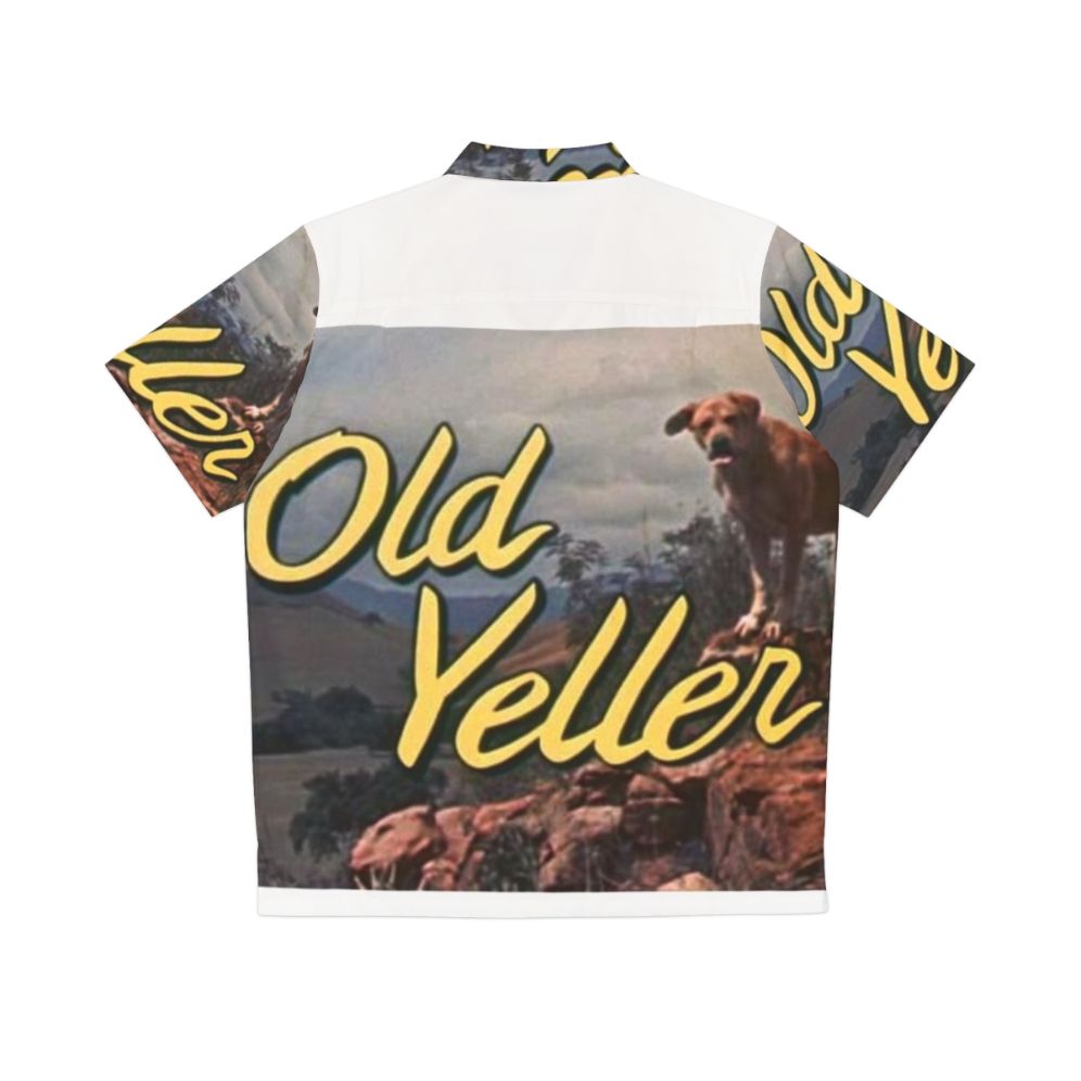 Vintage "Old Yeller" Hawaiian shirt with retro inspired meme-style print - Back