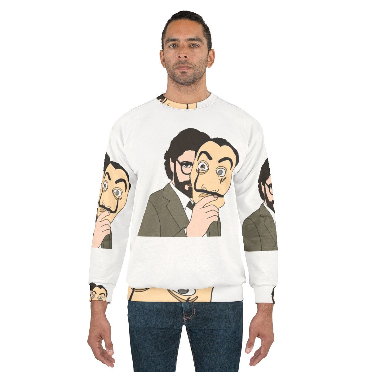 Money Heist Professor and the Mask Sweatshirt - men