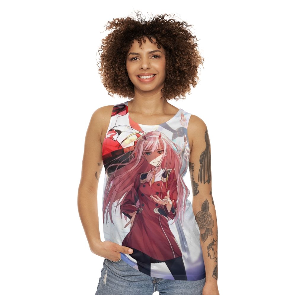 Darling In The Franxx Unisex Anime Mecha Tank Top - women