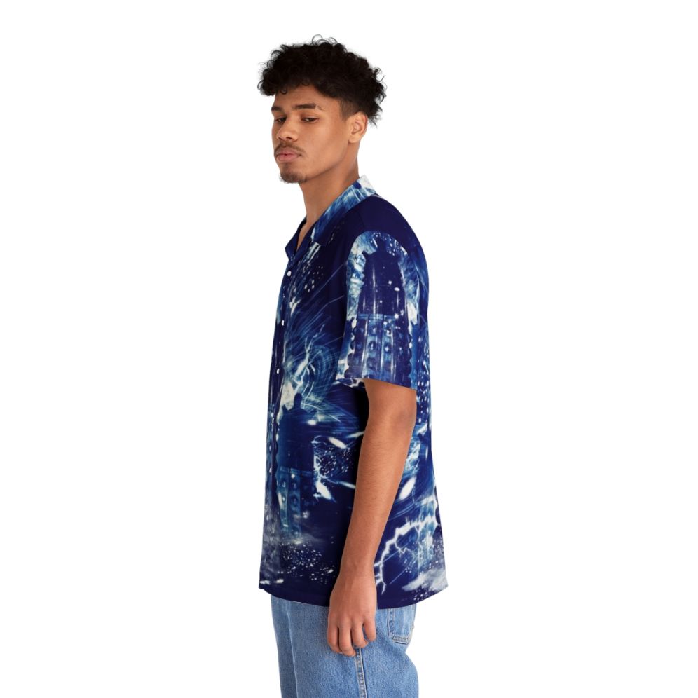 Exterminate Storm Hawaiian Shirt with The Doctor Inspired Sci-Fi Design - People Left