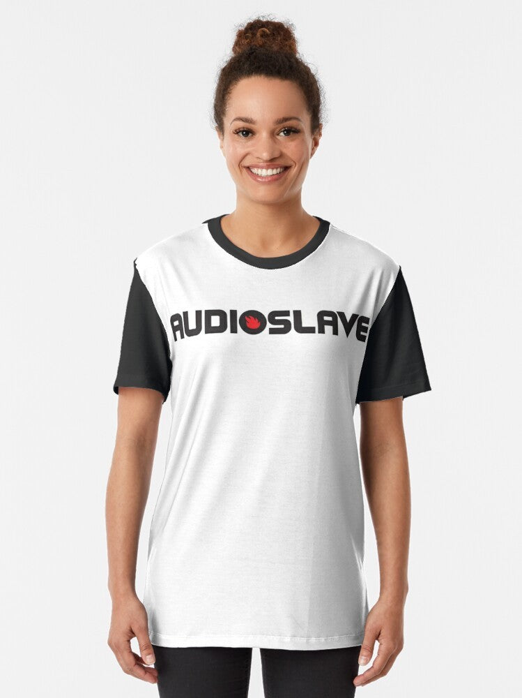 Audioslave graphic t-shirt featuring the band's iconic skull logo - Women