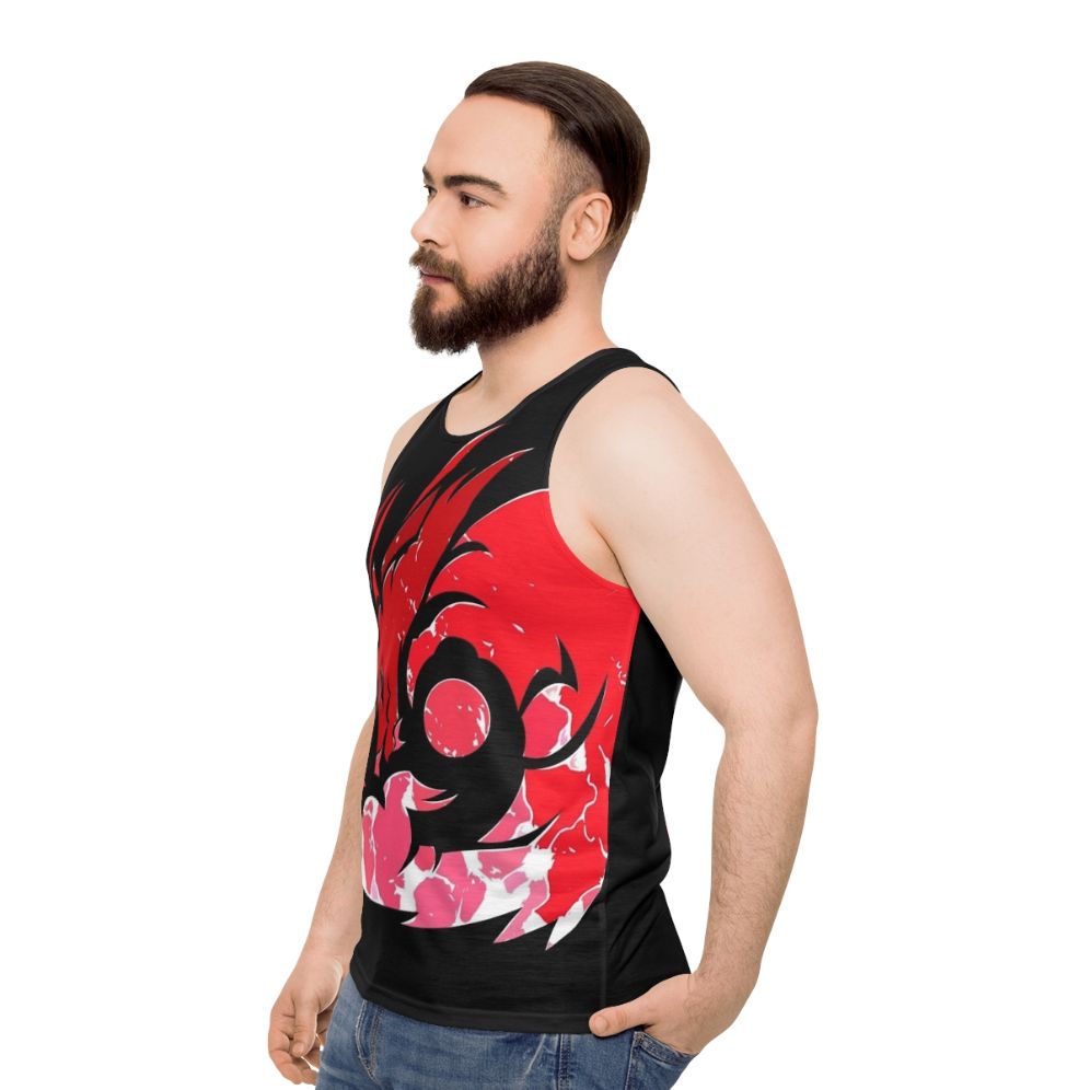 Mystic fire dragon unisex tank top - men side