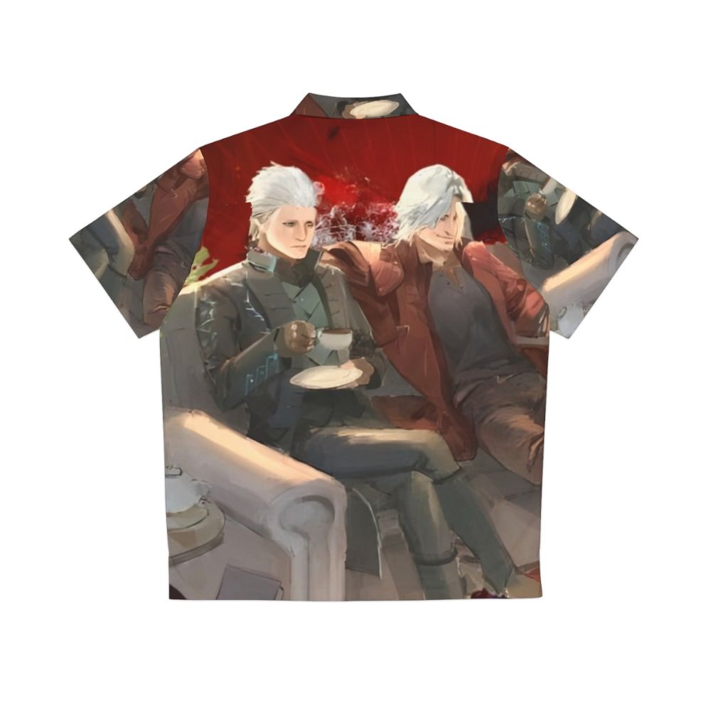 Devil May Cry 5 Anime Hawaiian Shirt with Dante, Vergil, and Nero - Back