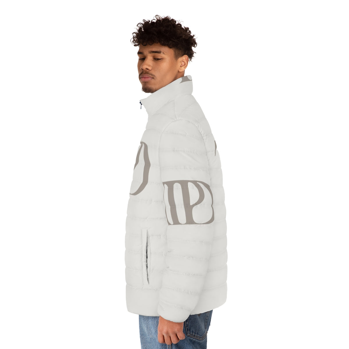 The Tortured Poets Department Puffer Jacket, a stylish tribute to Taylor Swift's Eras Tour - men side left