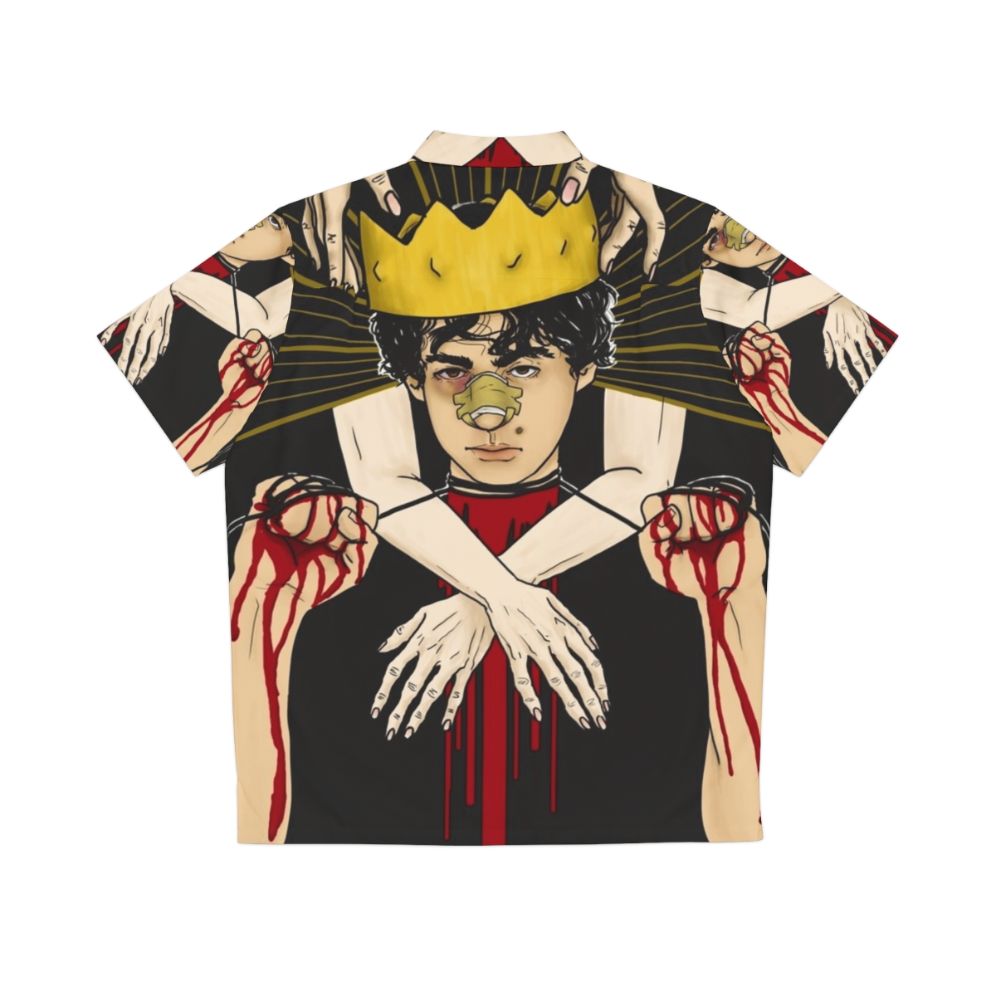 Hereditary Hawaiian horror movie inspired shirt with blood imagery - Back