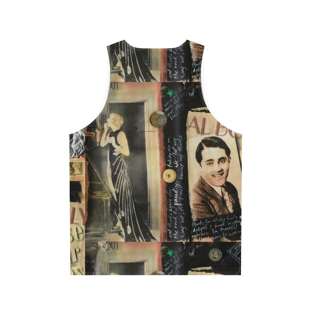 Unisex tank top with vintage Hollywood fashion design - Back