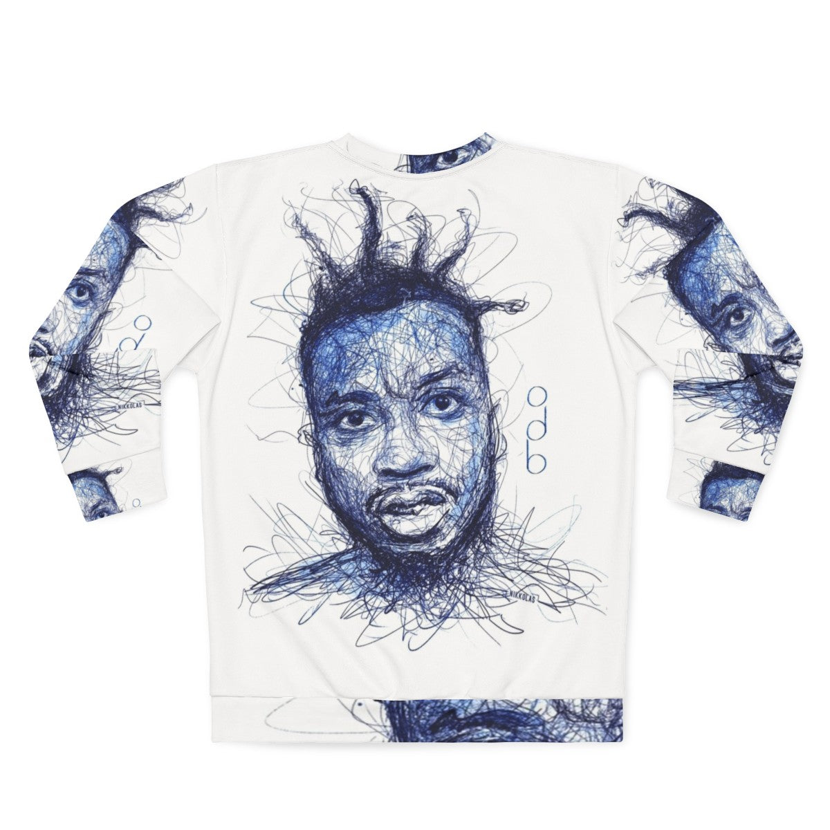 Odb By Nikkolas Wu-Tang Ol' Dirty Bastard Sweatshirt - Back