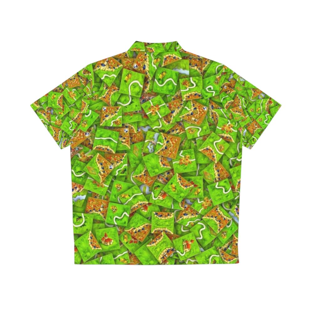 Carcassonne Tiles Hawaiian Shirt - Back