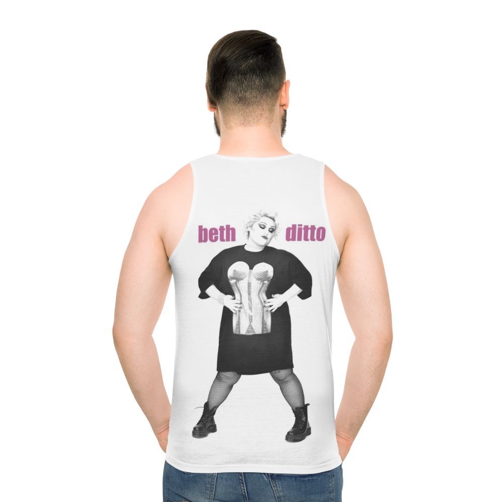 Beth Ditto Unisex Punk Rock Tank Top - men back